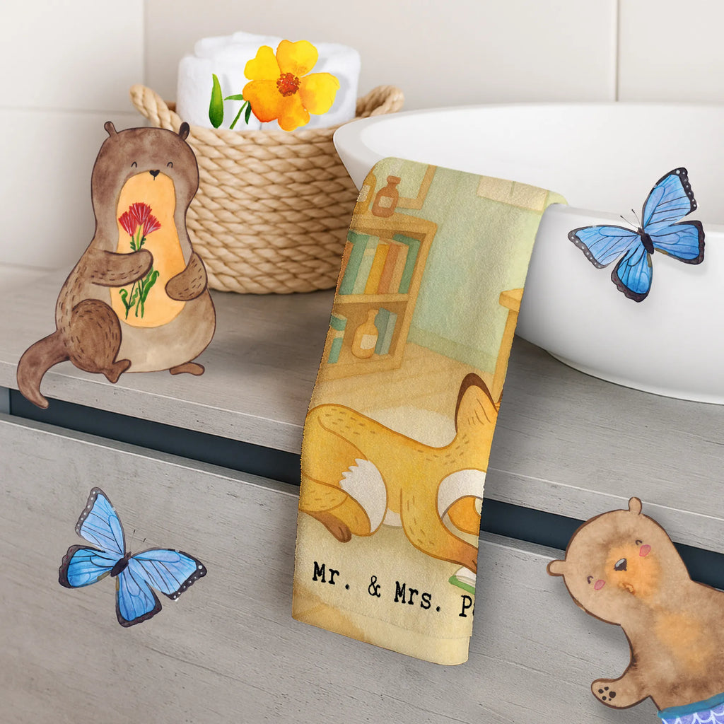 Ręcznik dla gości Lis czytać Design Prezent, Dyscyplina sportowa, Darować, Dziękuję, Dzięki, Wyróżnienie, Wygrana, Sportowiec