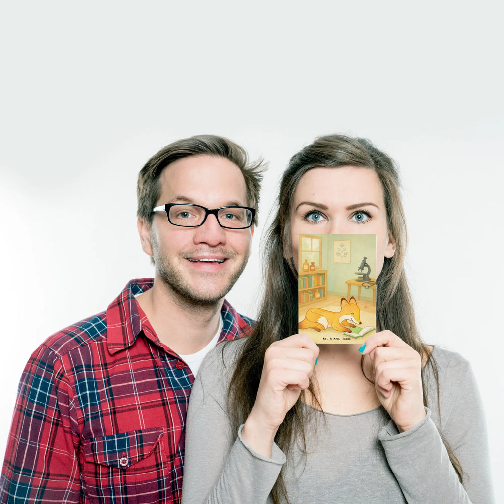 Postcard Fox To read Design Gift, giving, thank you, award, profit, athlete, bookworm, read books, read