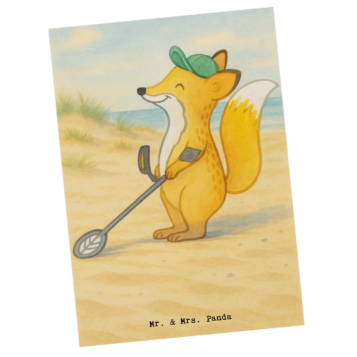 Postcard Fox metal detector Design