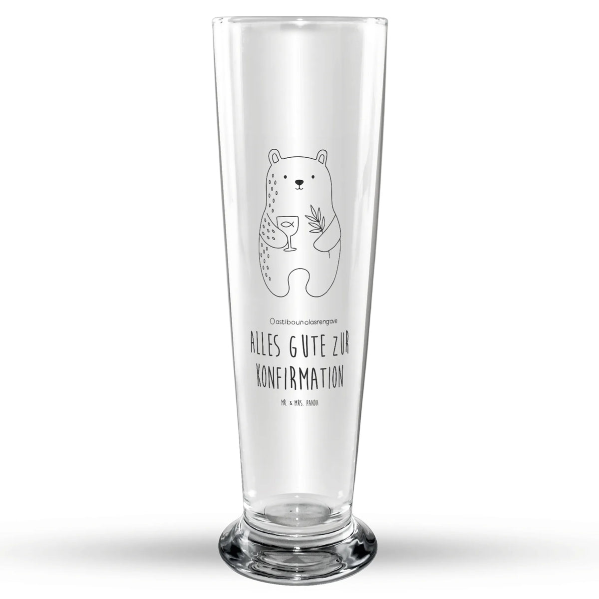 Bierglas Bär Konfirmation Glasbecher, Bier Glas, Trinkglas, Bierbecher, Glasbierglas, Bierglas, Teddy, Bär, Teddybär, Evangelisch, Gottesdienst, Konfirmation, Kirche