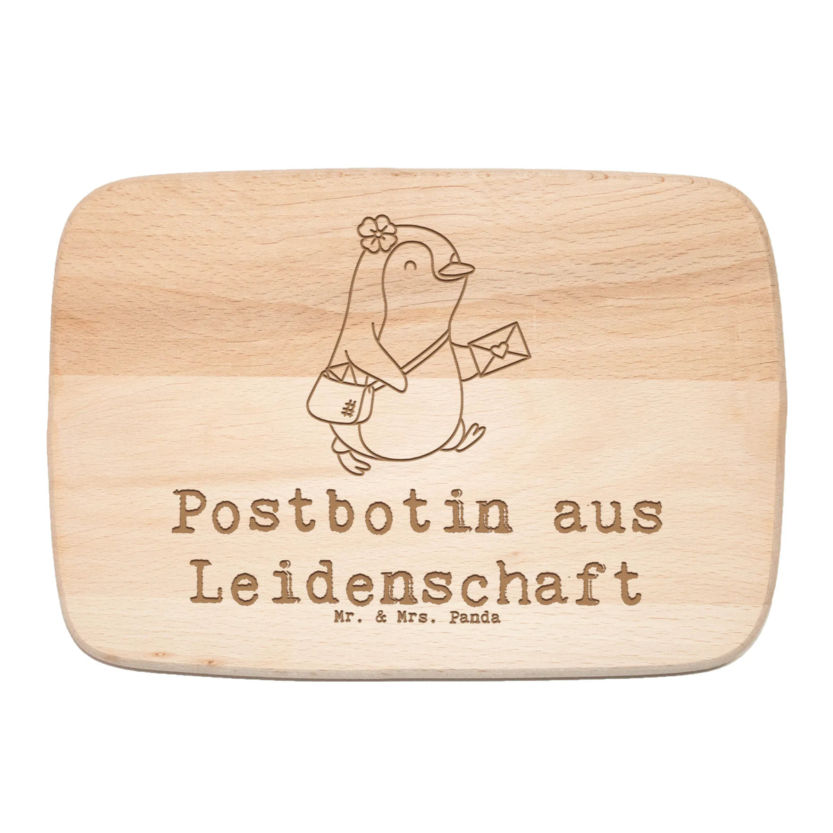 Frühstücksbrett Postbotin Leidenschaft