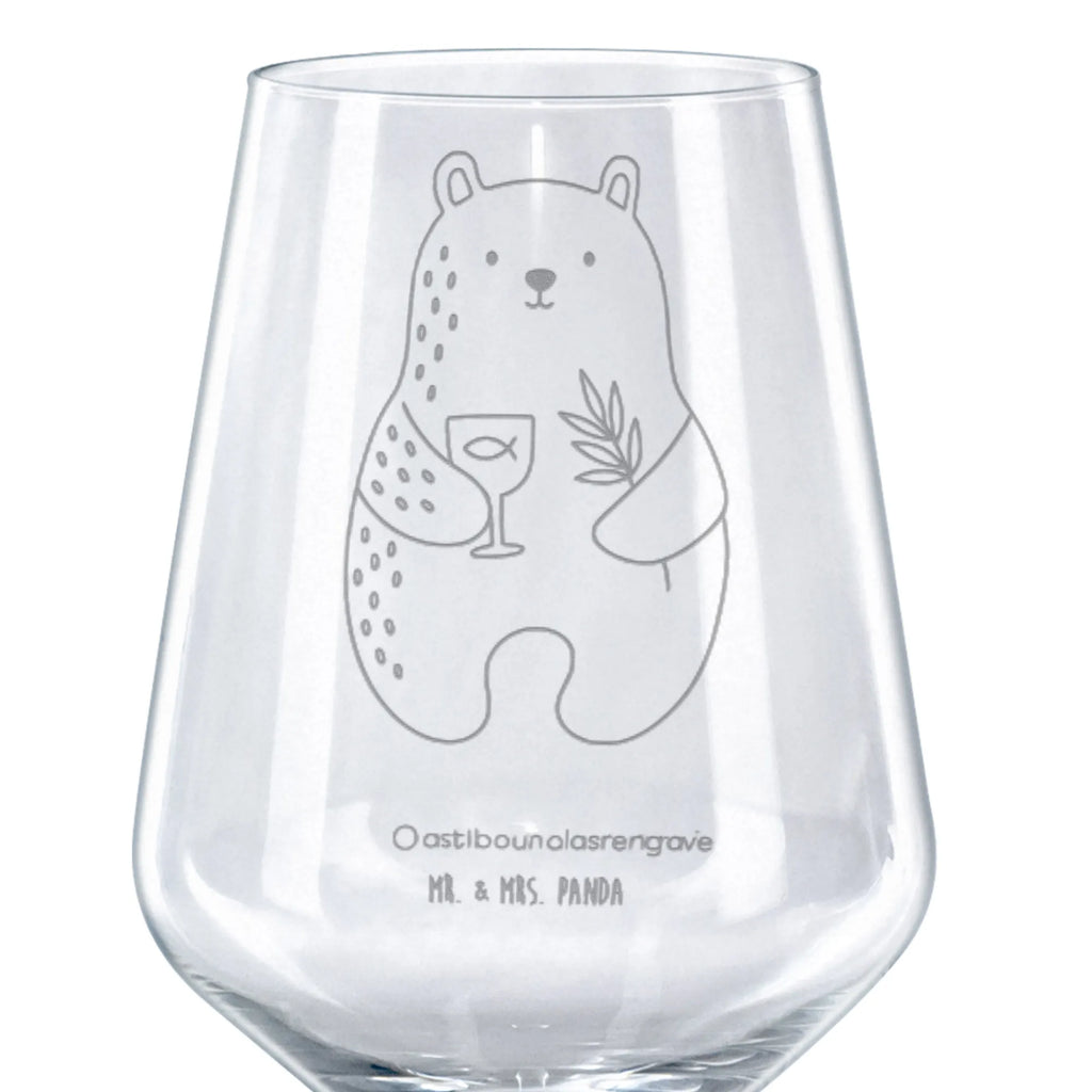 Red Wine Glass bear confirmation teddy bear, cuddly toy, confirmation, church, service, evangelic