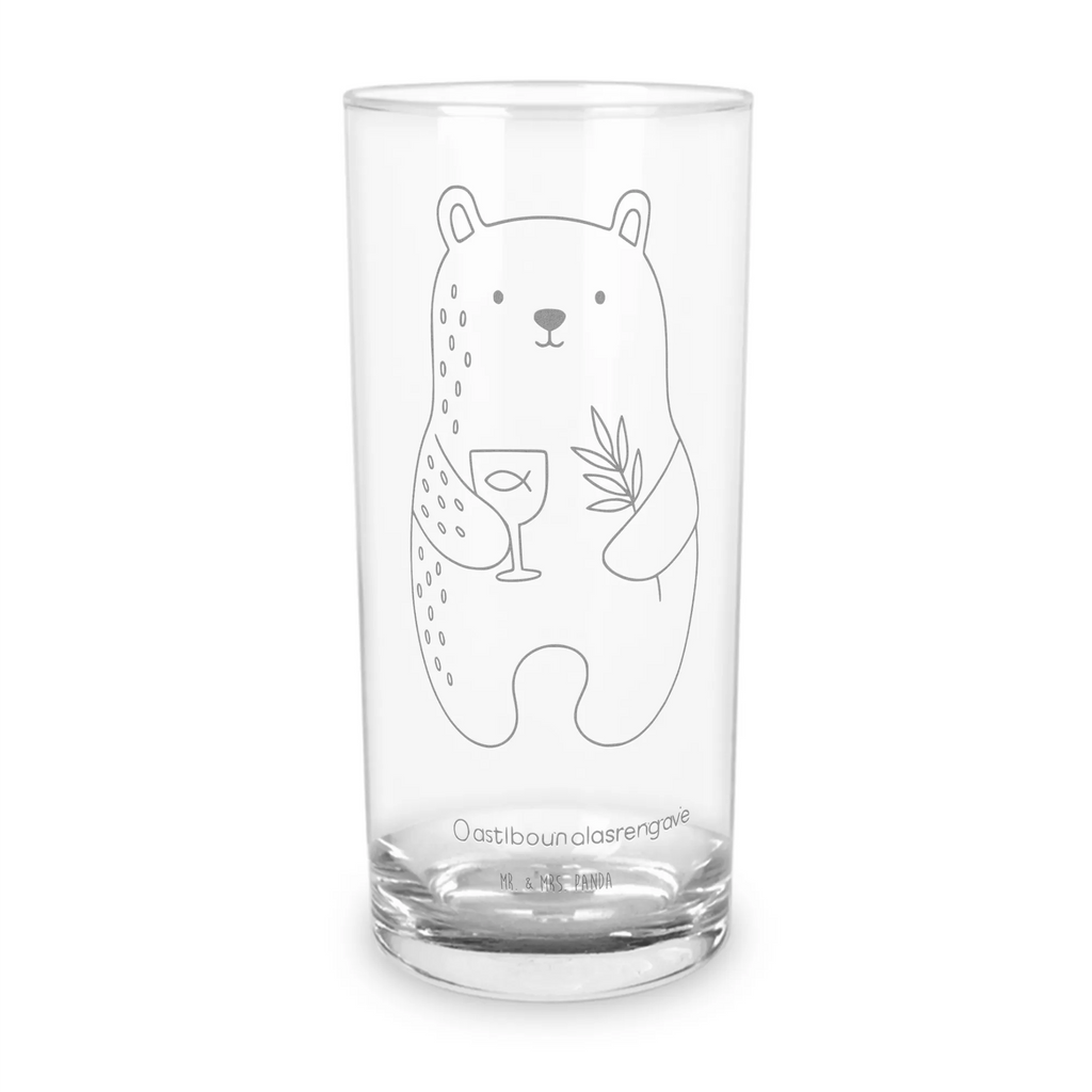 Water Glass bear confirmation teddy bear, cuddly toy, confirmation, church, service, evangelic