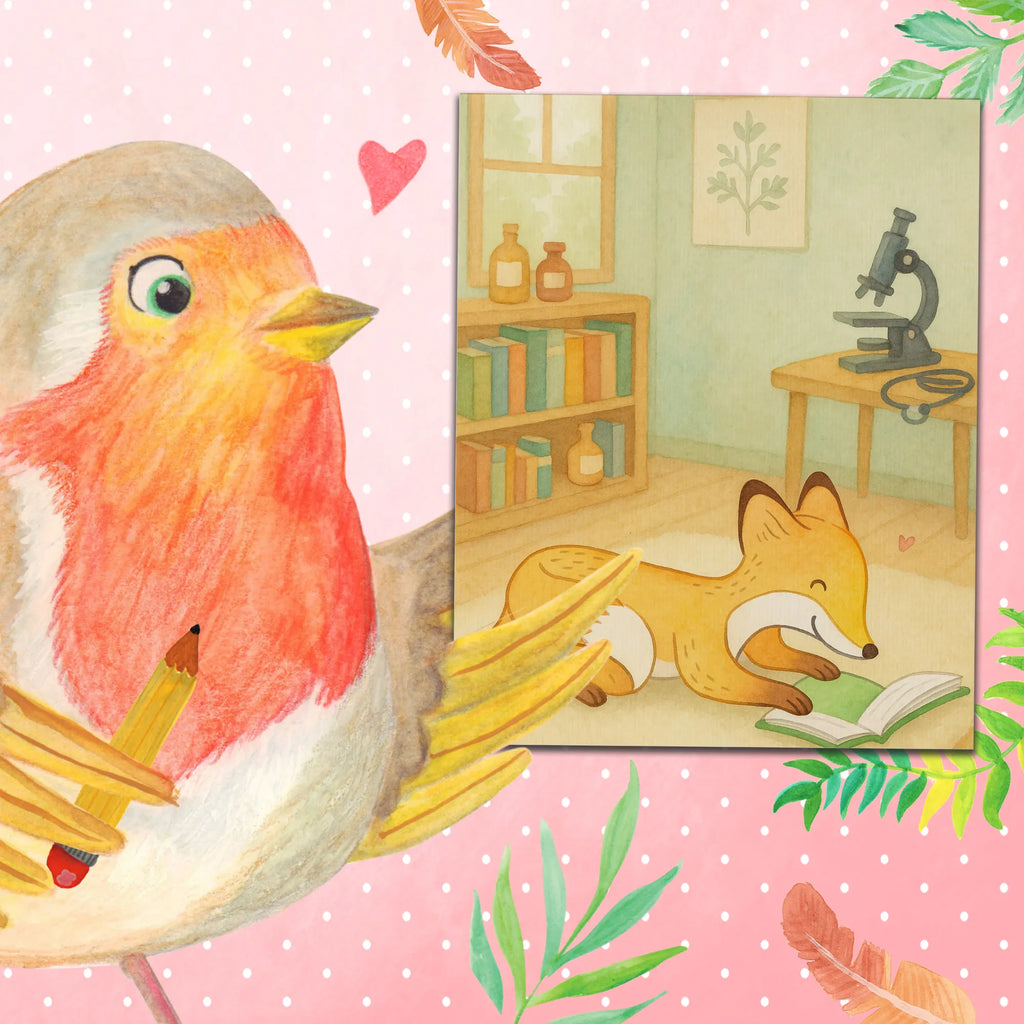 Paint by Numbers Fox To read Design Gift, giving, thank you, award, profit, athlete, read books, bookworm, read