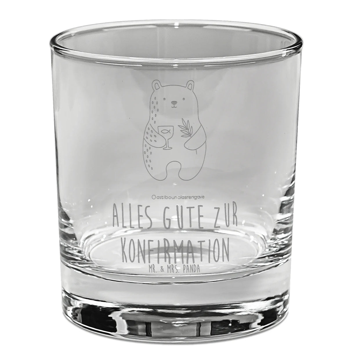 Whiskey Glass bear confirmation teddy bear, cuddly toy, church, confirmation, service, evangelic