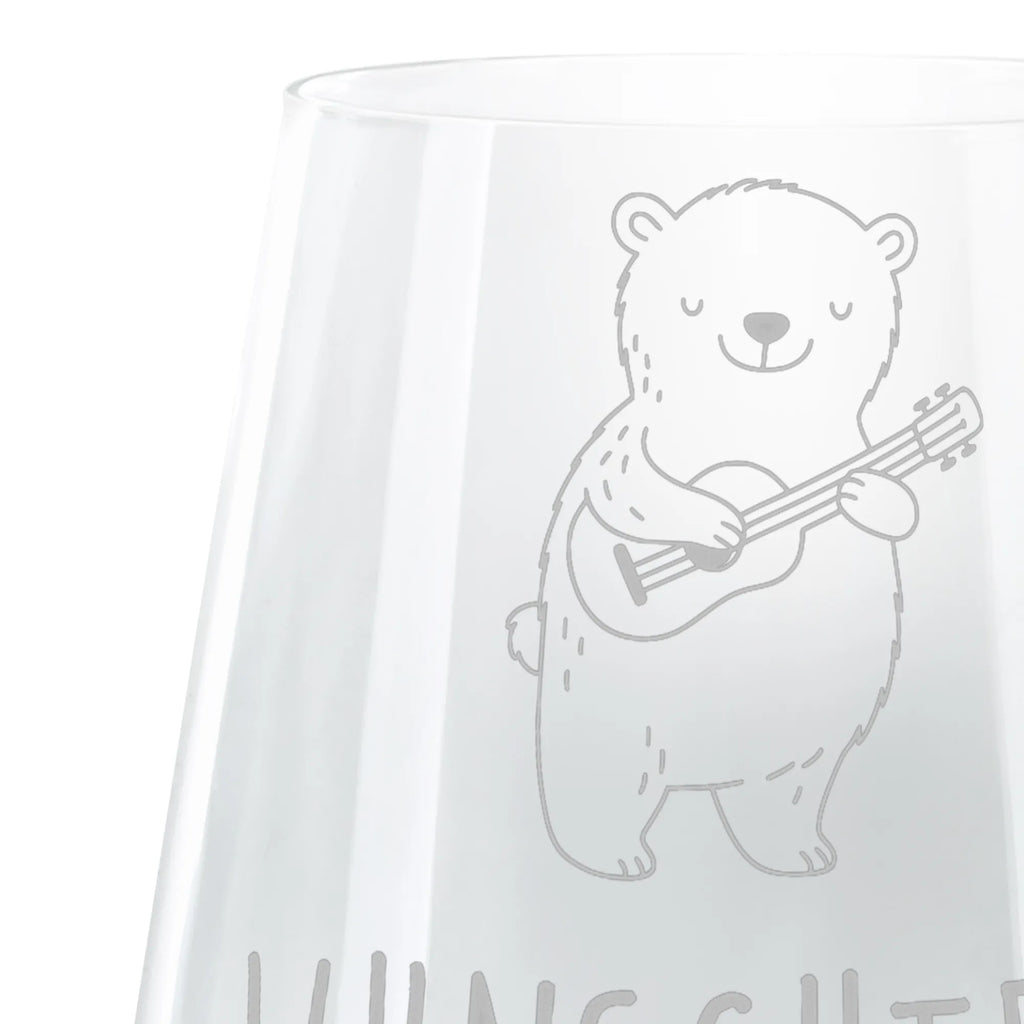 Personalized Cocktail Glass Bear Guitar Instruments, gifts for musicians, music enthusiasts