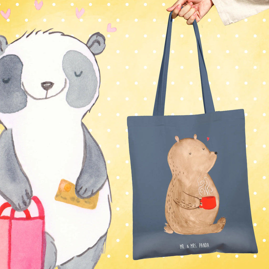 Torba Niedźwiedź Poranna kawa Miłość, partner, przyjaciel, przyjaciółka, mąż, żona, wesele, zaręczyny, prośba o rękę, prezent miłosny, rocznica, dzień ślubu