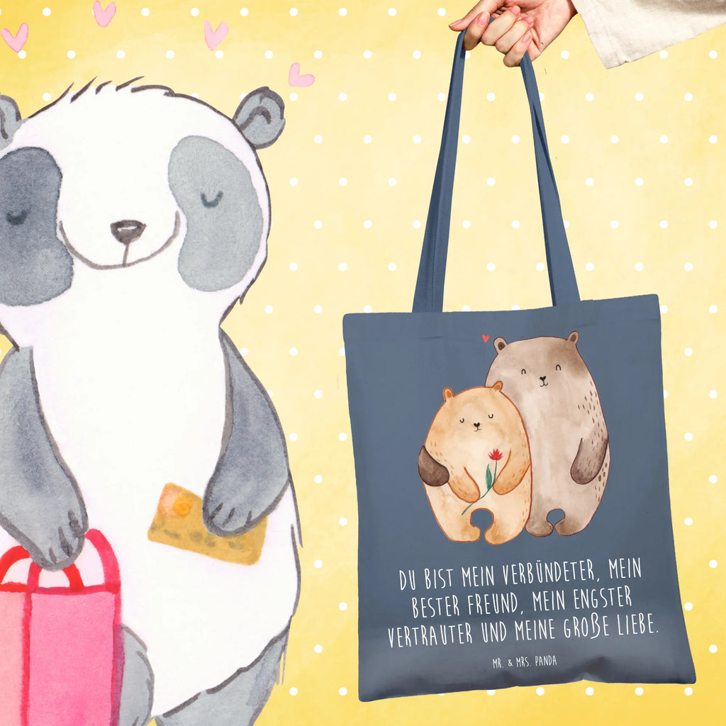 Tote bag Bears in love