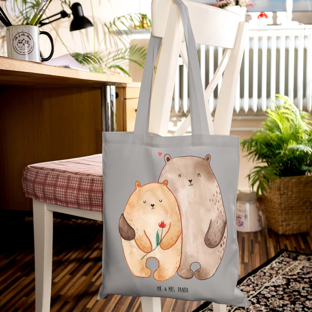 Tote bag Bears in love