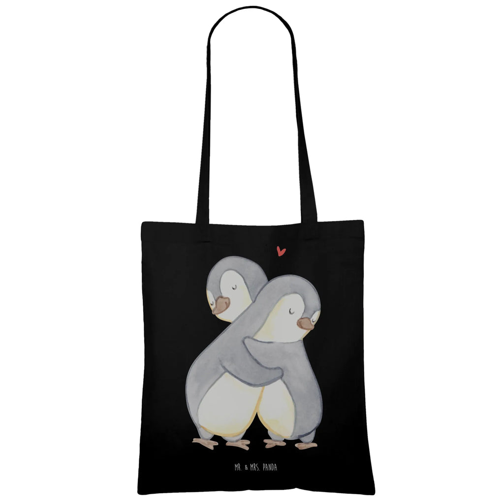 Tote bag penguins Cuddle Beutel, Laptoptasche, Jutetasche, Stofftasche, Einkaufstüte, Strandtasche, Einkaufstasche, Shopper, Badetasche, Tasche, Schultertasche, Beuteltasche, Jutebeutel, Stoffbeutel, Tragetasche, Umhängetasche, Liebe, Partner, Freund, Freundin, Ehemann, Ehefrau, Heiraten, Verlobung, Heiratsantrag, Liebesgeschenk, Jahrestag, Hocheitstag, Geschenk für Partner, für Männer, Hochzeitstag, Geschenk für Freundin, Geschenk für Frauen, Liebesbeweis, für Ehemann, Valentinstag, Mitbringsel