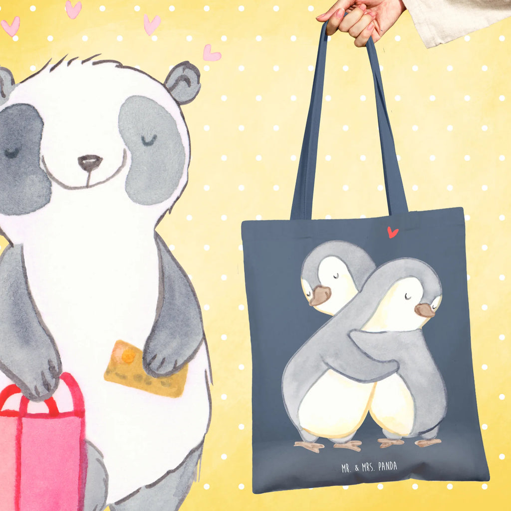 Torba pingwiny Przytulanie Tragetasche, Schultertasche, Einkaufstasche, Umhängetasche, Stofftasche, Shopper, Laptoptasche, Beutel, Badetasche, Stoffbeutel, Tasche, Jutetasche, Strandtasche, Beuteltasche, Einkaufstüte, Jutebeutel, Liebe, Partner, Freund, Freundin, Ehemann, Ehefrau, Heiraten, Verlobung, Heiratsantrag, Liebesgeschenk, Jahrestag, Hocheitstag, Geschenk für Freundin, Geschenk für Frauen, Geschenk für Partner, Hochzeitstag, für Ehemann, Liebesbeweis, Mitbringsel, Valentinstag, für Männer