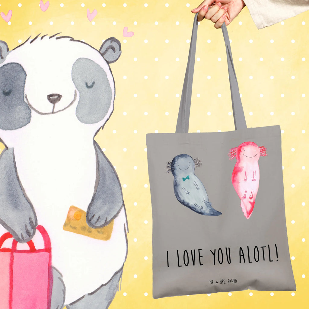 Tote bag axolotl Love Einkaufstasche, Stofftasche, Shopper, Einkaufstüte, Umhängetasche, Tasche, Schultertasche, Tragetasche, Laptoptasche, Strandtasche, Beuteltasche, Stoffbeutel, Jutebeutel, Beutel, Jutetasche, Badetasche, Liebe, Partner, Freund, Freundin, Ehemann, Ehefrau, Heiraten, Verlobung, Heiratsantrag, Liebesgeschenk, Jahrestag, Hocheitstag, Geschenk für Freundin, Geschenk für Partner, Geschenk für Frauen, Hochzeitstag, Mitbringsel, für Männer, Valentinstag, für Ehemann, Liebesbeweis