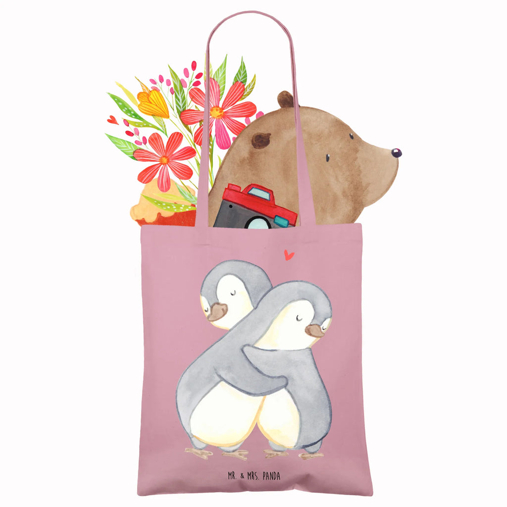 Tote bag penguins Cuddle Beutel, Laptoptasche, Jutetasche, Stofftasche, Einkaufstüte, Strandtasche, Einkaufstasche, Shopper, Badetasche, Tasche, Schultertasche, Beuteltasche, Jutebeutel, Stoffbeutel, Tragetasche, Umhängetasche, Liebe, Partner, Freund, Freundin, Ehemann, Ehefrau, Heiraten, Verlobung, Heiratsantrag, Liebesgeschenk, Jahrestag, Hocheitstag, Geschenk für Partner, für Männer, Hochzeitstag, Geschenk für Freundin, Geschenk für Frauen, Liebesbeweis, für Ehemann, Valentinstag, Mitbringsel