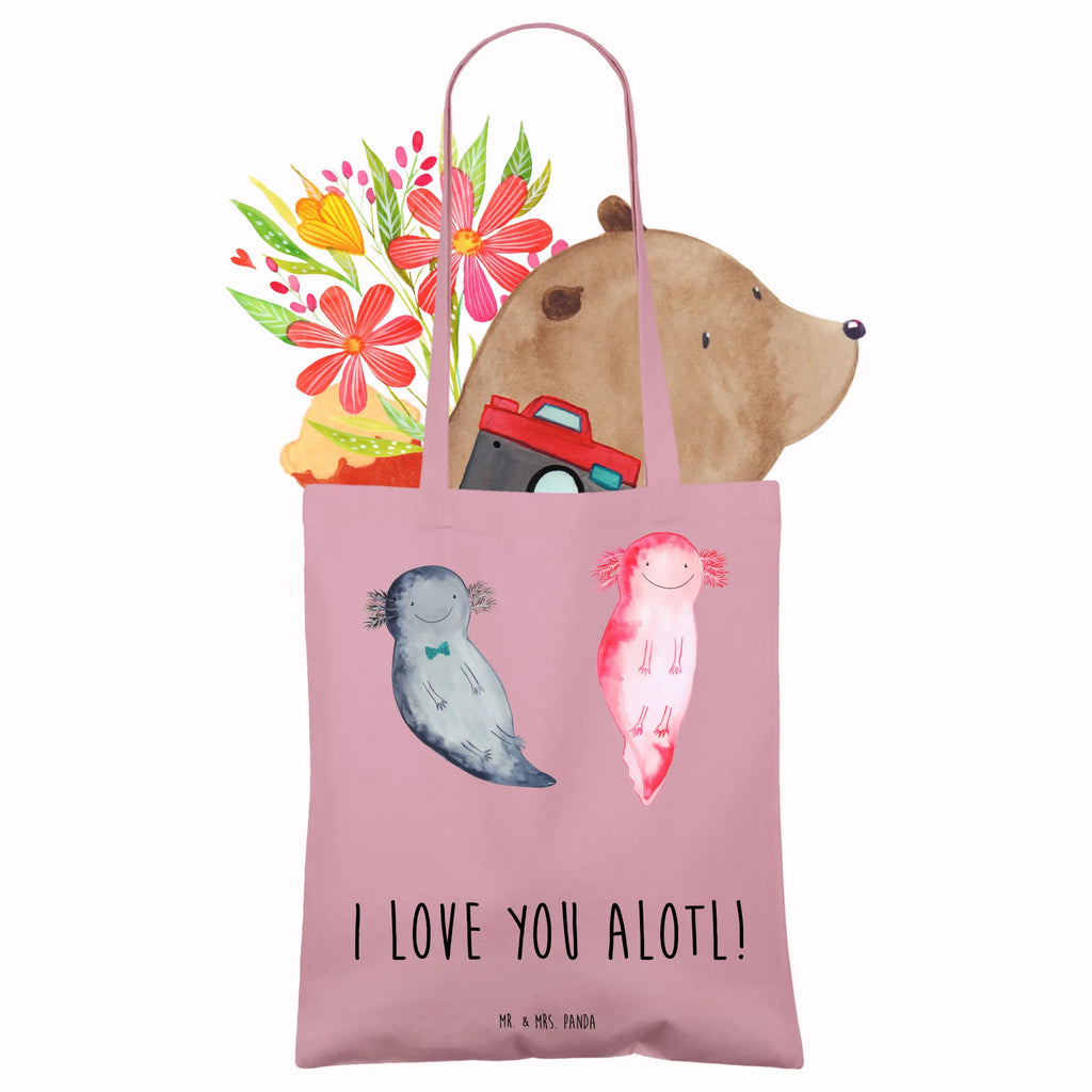 Tote bag axolotl Love Einkaufstasche, Stofftasche, Shopper, Einkaufstüte, Umhängetasche, Tasche, Schultertasche, Tragetasche, Laptoptasche, Strandtasche, Beuteltasche, Stoffbeutel, Jutebeutel, Beutel, Jutetasche, Badetasche, Liebe, Partner, Freund, Freundin, Ehemann, Ehefrau, Heiraten, Verlobung, Heiratsantrag, Liebesgeschenk, Jahrestag, Hocheitstag, Geschenk für Freundin, Geschenk für Partner, Geschenk für Frauen, Hochzeitstag, Mitbringsel, für Männer, Valentinstag, für Ehemann, Liebesbeweis