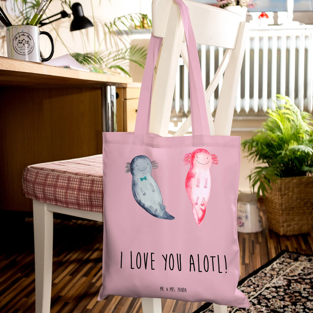 Tote bag axolotl Love Einkaufstasche, Stofftasche, Shopper, Einkaufstüte, Umhängetasche, Tasche, Schultertasche, Tragetasche, Laptoptasche, Strandtasche, Beuteltasche, Stoffbeutel, Jutebeutel, Beutel, Jutetasche, Badetasche, Liebe, Partner, Freund, Freundin, Ehemann, Ehefrau, Heiraten, Verlobung, Heiratsantrag, Liebesgeschenk, Jahrestag, Hocheitstag, Geschenk für Freundin, Geschenk für Partner, Geschenk für Frauen, Hochzeitstag, Mitbringsel, für Männer, Valentinstag, für Ehemann, Liebesbeweis