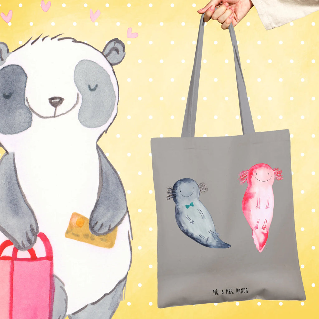 Tote bag axolotl Love Einkaufstasche, Stofftasche, Shopper, Einkaufstüte, Umhängetasche, Tasche, Schultertasche, Tragetasche, Laptoptasche, Strandtasche, Beuteltasche, Stoffbeutel, Jutebeutel, Beutel, Jutetasche, Badetasche, Liebe, Partner, Freund, Freundin, Ehemann, Ehefrau, Heiraten, Verlobung, Heiratsantrag, Liebesgeschenk, Jahrestag, Hocheitstag, Geschenk für Freundin, Geschenk für Partner, Geschenk für Frauen, Hochzeitstag, Mitbringsel, für Männer, Valentinstag, für Ehemann, Liebesbeweis