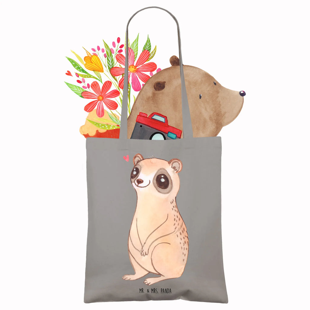 Tote bag Slow loris Happy Laptoptasche, Jutebeutel, Shopper, Tragetasche, Alltagstasche, Strandtasche, Leinentasche, Beuteltasche, Schultasche, uni tasche, baumwollbeutel, büchertasche, Einkaufstasche, Stoffbeutel, Henkeltasche, Einkaufsbeutel, Badetasche, Jutetasche, Beutel, Tasche, Schultertasche, Baumwolltasche, tote bag, Tüte, Statementbeutel, unitasche, shopping tasche, Stofftasche, bedruckte tasche, Einkaufstüte, Umhängetasche, Tiermotive, Tiere, lustige Sprüche, Gute Laune, Glück, Niedlich, Plumplori