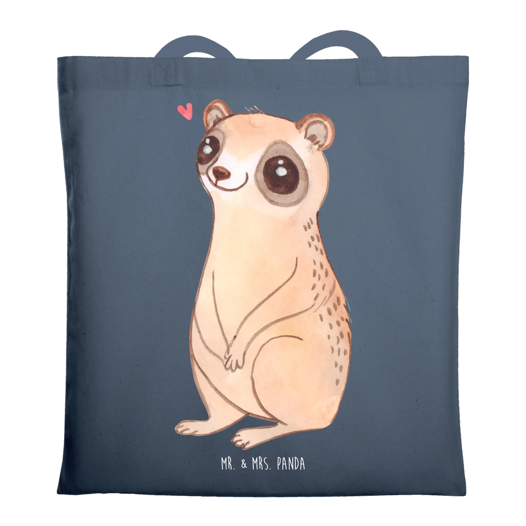 Tote bag Slow loris Happy Laptoptasche, Jutebeutel, Shopper, Tragetasche, Alltagstasche, Strandtasche, Leinentasche, Beuteltasche, Schultasche, uni tasche, baumwollbeutel, büchertasche, Einkaufstasche, Stoffbeutel, Henkeltasche, Einkaufsbeutel, Badetasche, Jutetasche, Beutel, Tasche, Schultertasche, Baumwolltasche, tote bag, Tüte, Statementbeutel, unitasche, shopping tasche, Stofftasche, bedruckte tasche, Einkaufstüte, Umhängetasche, Tiermotive, Tiere, lustige Sprüche, Gute Laune, Glück, Niedlich, Plumplori