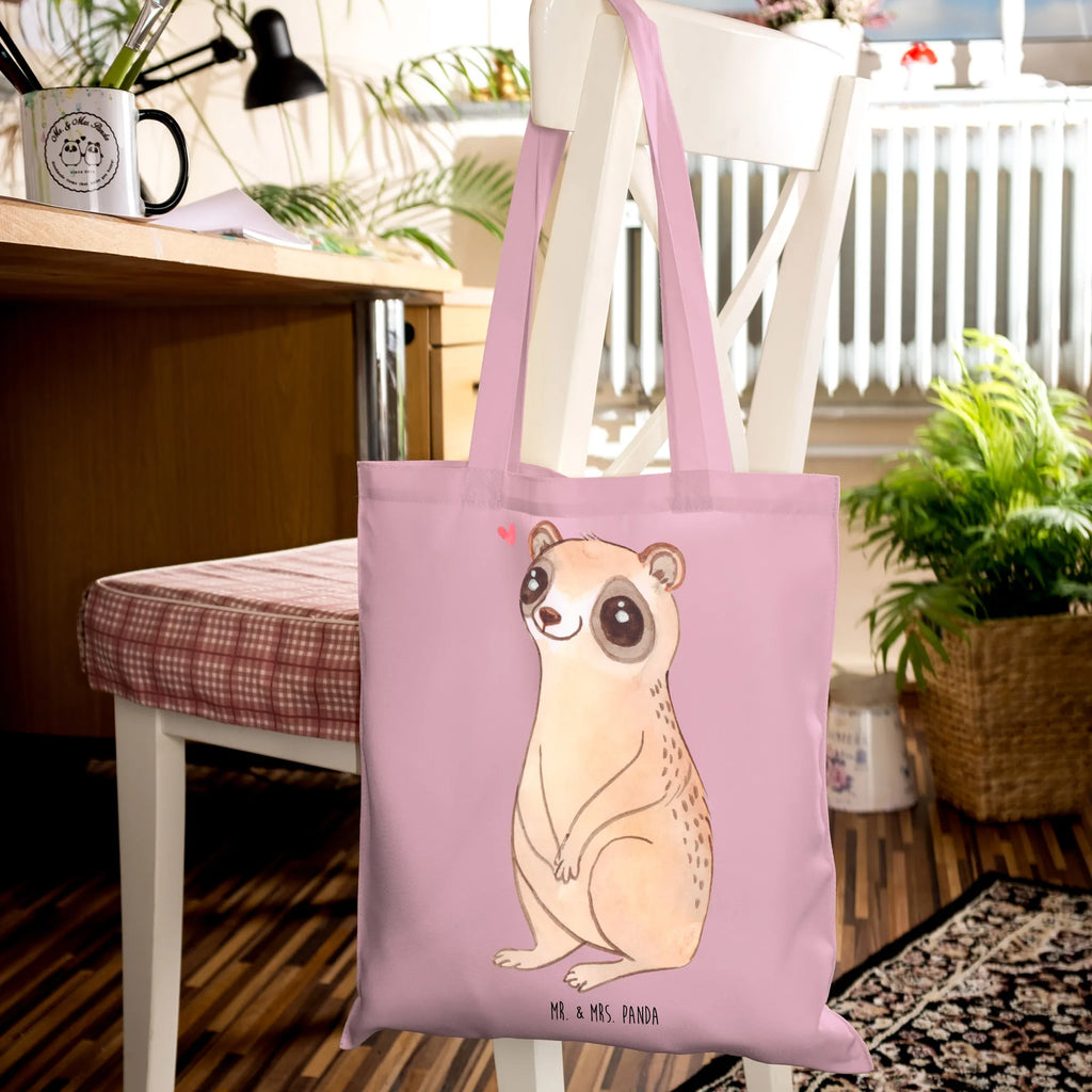 Tote bag Slow loris Happy Laptoptasche, Jutebeutel, Shopper, Tragetasche, Alltagstasche, Strandtasche, Leinentasche, Beuteltasche, Schultasche, uni tasche, baumwollbeutel, büchertasche, Einkaufstasche, Stoffbeutel, Henkeltasche, Einkaufsbeutel, Badetasche, Jutetasche, Beutel, Tasche, Schultertasche, Baumwolltasche, tote bag, Tüte, Statementbeutel, unitasche, shopping tasche, Stofftasche, bedruckte tasche, Einkaufstüte, Umhängetasche, Tiermotive, Tiere, lustige Sprüche, Gute Laune, Glück, Niedlich, Plumplori
