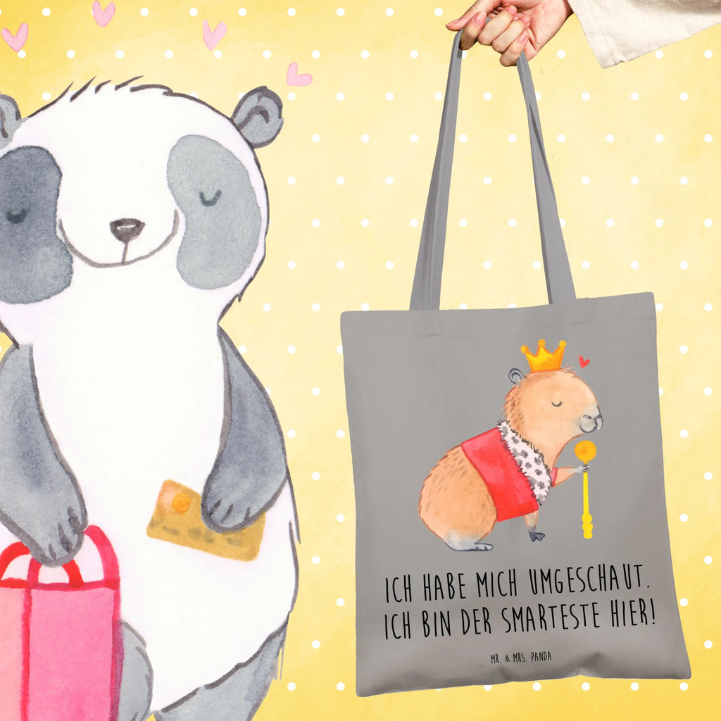 Tote bag Capybara King shoulder bag, bag, pouch, shopping bag, cotton bag, jute bag, Carrier bag, cloth bag, shopper, small animals, cute, funny, cute animal motives, hand drawn, small world, funny sayings, good mood, happy, gifts, gift ideas, special gifts, animal lover, card