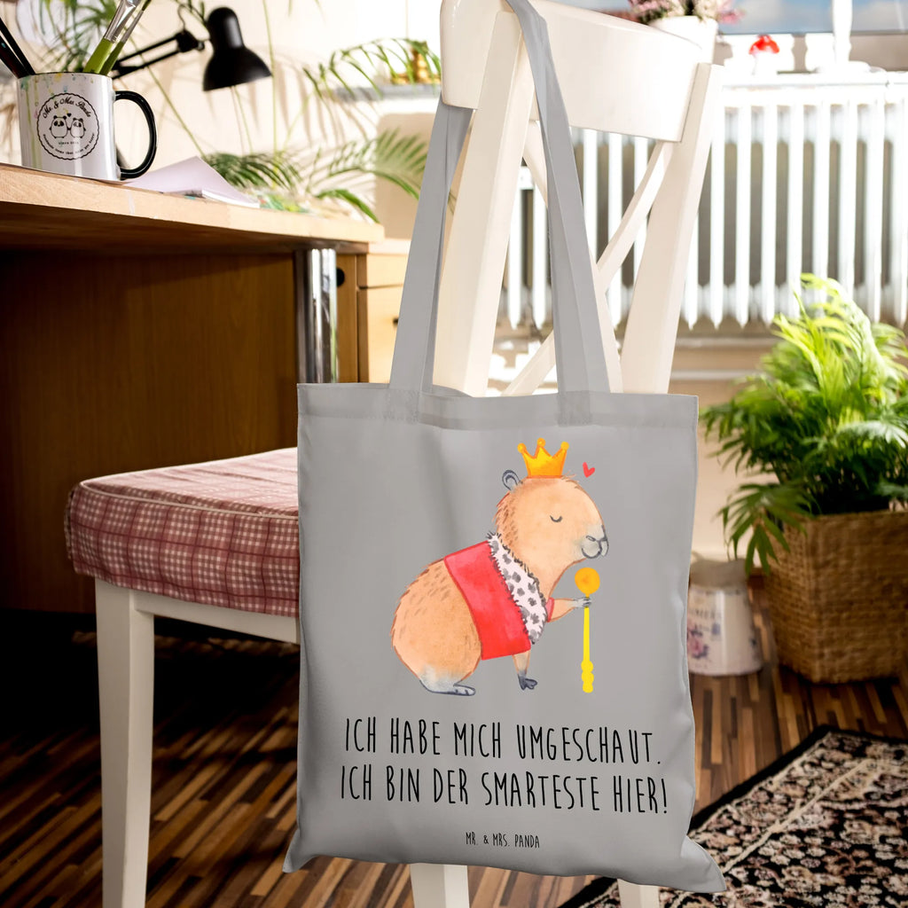 Tote bag Capybara King shoulder bag, bag, pouch, shopping bag, cotton bag, jute bag, Carrier bag, cloth bag, shopper, small animals, cute, funny, cute animal motives, hand drawn, small world, funny sayings, good mood, happy, gifts, gift ideas, special gifts, animal lover, card