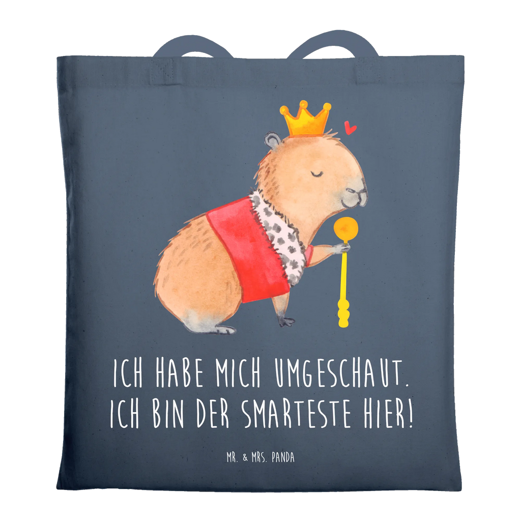 Tote bag Capybara King shoulder bag, bag, pouch, shopping bag, cotton bag, jute bag, Carrier bag, cloth bag, shopper, small animals, cute, funny, cute animal motives, hand drawn, small world, funny sayings, good mood, happy, gifts, gift ideas, special gifts, animal lover, card
