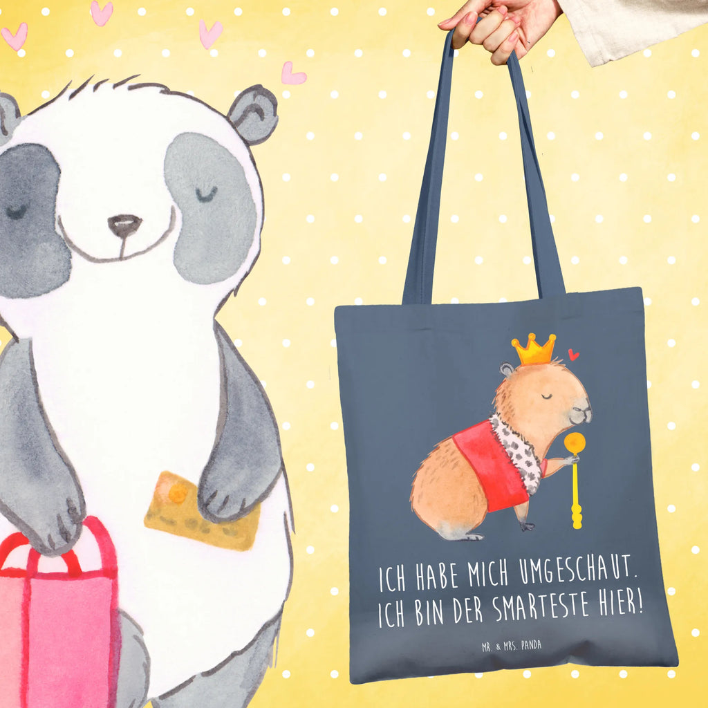 Tote bag Capybara King shoulder bag, bag, pouch, shopping bag, cotton bag, jute bag, Carrier bag, cloth bag, shopper, small animals, cute, funny, cute animal motives, hand drawn, small world, funny sayings, good mood, happy, gifts, gift ideas, special gifts, animal lover, card