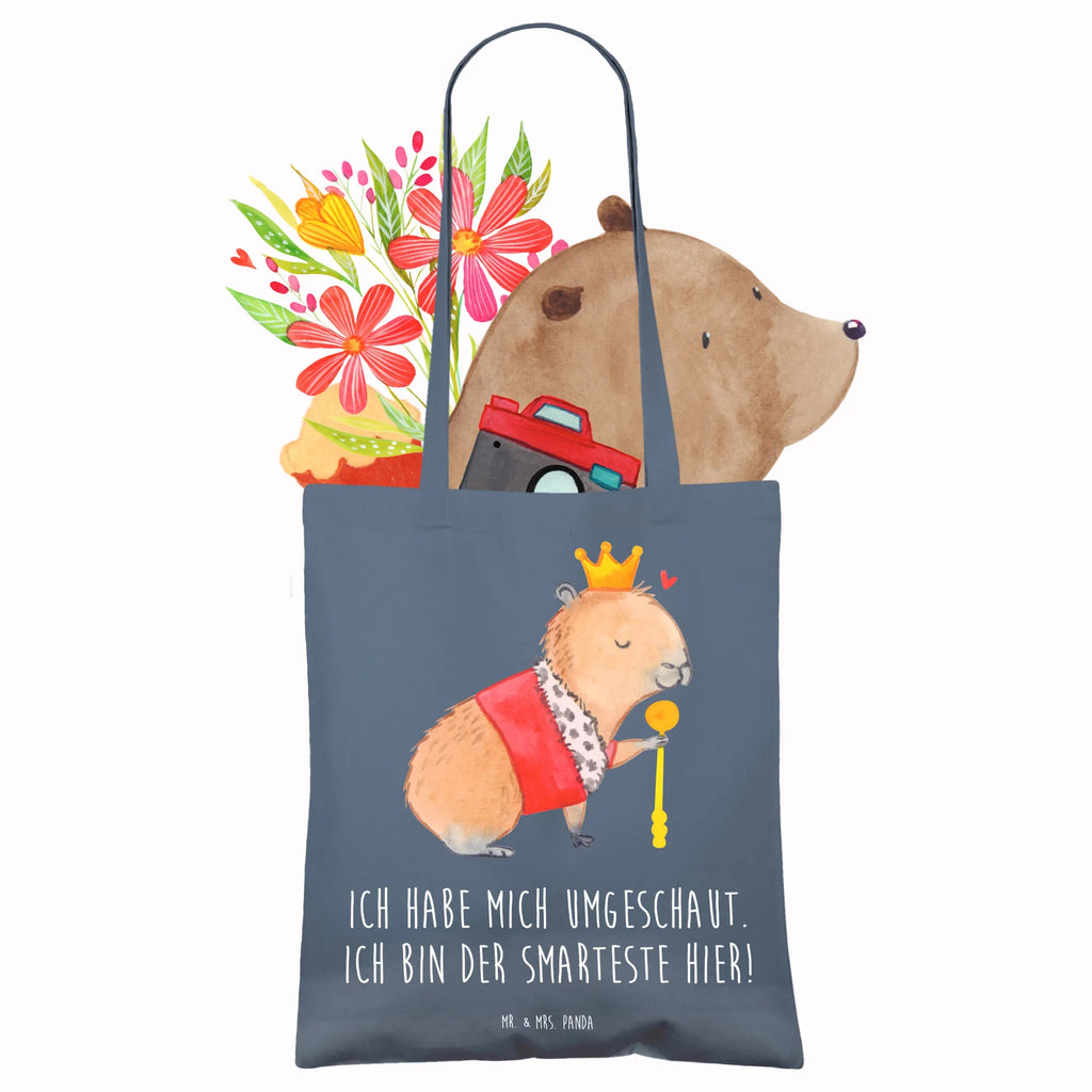 Tote bag Capybara King shoulder bag, bag, pouch, shopping bag, cotton bag, jute bag, Carrier bag, cloth bag, shopper, small animals, cute, funny, cute animal motives, hand drawn, small world, funny sayings, good mood, happy, gifts, gift ideas, special gifts, animal lover, card