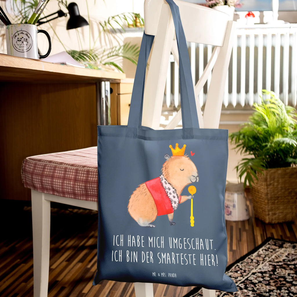 Tote bag Capybara King shoulder bag, bag, pouch, shopping bag, cotton bag, jute bag, Carrier bag, cloth bag, shopper, small animals, cute, funny, cute animal motives, hand drawn, small world, funny sayings, good mood, happy, gifts, gift ideas, special gifts, animal lover, card
