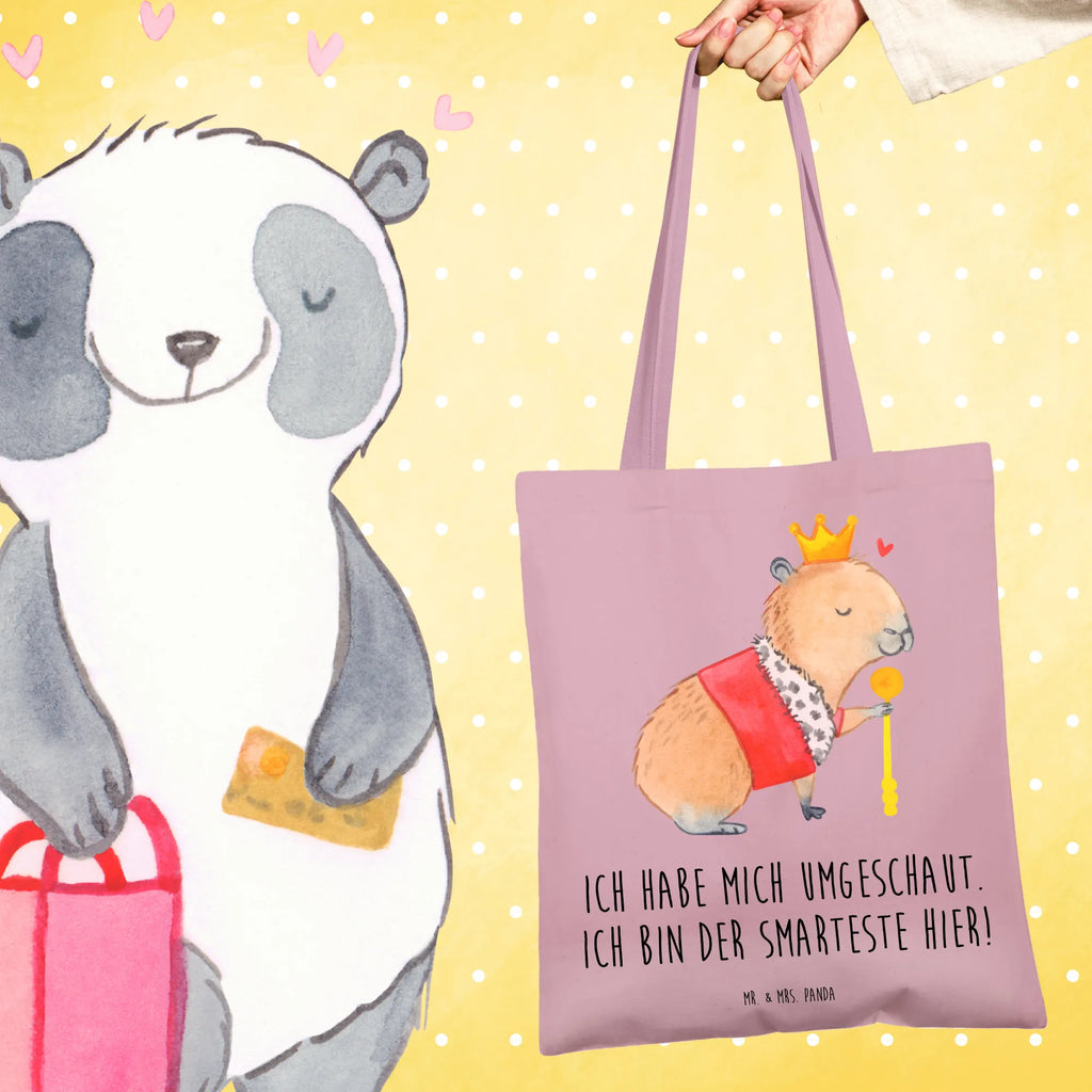 Tote bag Capybara King shoulder bag, bag, pouch, shopping bag, cotton bag, jute bag, Carrier bag, cloth bag, shopper, small animals, cute, funny, cute animal motives, hand drawn, small world, funny sayings, good mood, happy, gifts, gift ideas, special gifts, animal lover, card