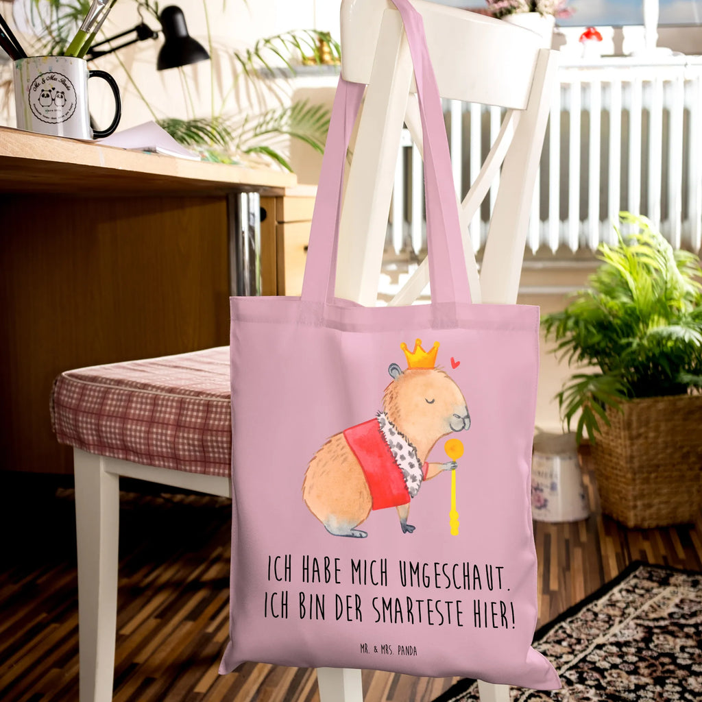 Tote bag Capybara King shoulder bag, bag, pouch, shopping bag, cotton bag, jute bag, Carrier bag, cloth bag, shopper, small animals, cute, funny, cute animal motives, hand drawn, small world, funny sayings, good mood, happy, gifts, gift ideas, special gifts, animal lover, card