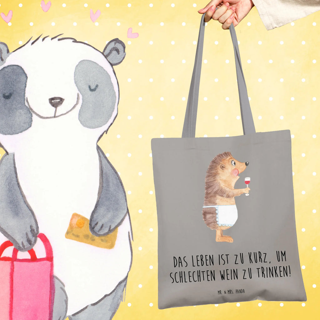 Tote bag Hedgehog wine Beuteltasche, Einkaufstüte, Umhängetasche, Strandtasche, Tragetasche, Laptoptasche, Badetasche, Stoffbeutel, Jutebeutel, Stofftasche, Shopper, Jutetasche, Tasche, Schultertasche, Einkaufstasche, Beutel, Tiermotive, Gute Laune, lustige Sprüche, Tiere, Rotwein, Wein trinken, Weißwein, Weinglas, Geschenk Weinliebhaber, Geschenk Weintrinker, Wein Deko, Igel, Wein Spruch
