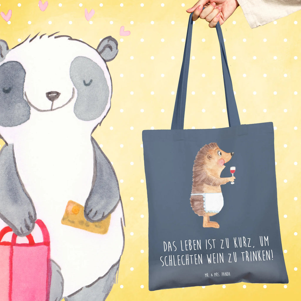 Tote bag Hedgehog wine Beuteltasche, Einkaufstüte, Umhängetasche, Strandtasche, Tragetasche, Laptoptasche, Badetasche, Stoffbeutel, Jutebeutel, Stofftasche, Shopper, Jutetasche, Tasche, Schultertasche, Einkaufstasche, Beutel, Tiermotive, Gute Laune, lustige Sprüche, Tiere, Rotwein, Wein trinken, Weißwein, Weinglas, Geschenk Weinliebhaber, Geschenk Weintrinker, Wein Deko, Igel, Wein Spruch