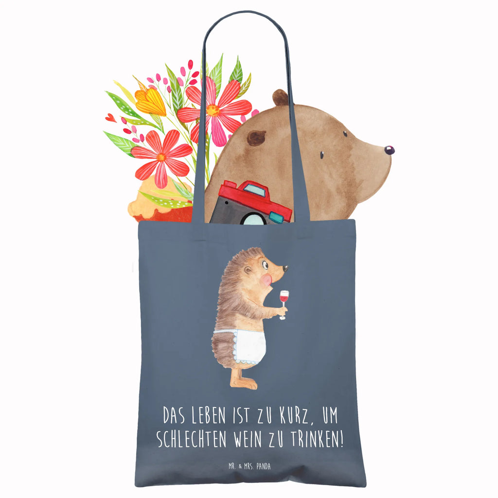Tote bag Hedgehog wine Beuteltasche, Einkaufstüte, Umhängetasche, Strandtasche, Tragetasche, Laptoptasche, Badetasche, Stoffbeutel, Jutebeutel, Stofftasche, Shopper, Jutetasche, Tasche, Schultertasche, Einkaufstasche, Beutel, Tiermotive, Gute Laune, lustige Sprüche, Tiere, Rotwein, Wein trinken, Weißwein, Weinglas, Geschenk Weinliebhaber, Geschenk Weintrinker, Wein Deko, Igel, Wein Spruch