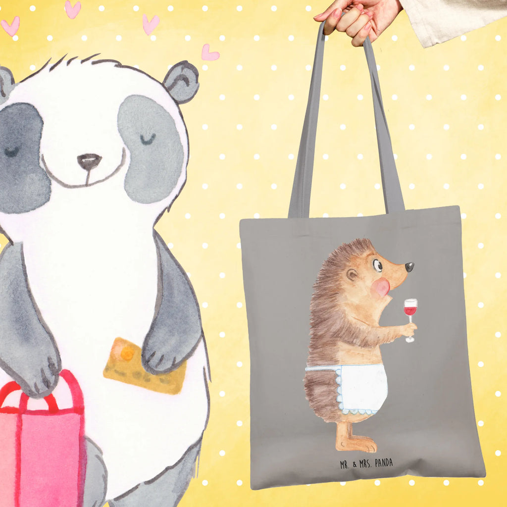 Tote bag Hedgehog wine Beuteltasche, Einkaufstüte, Umhängetasche, Strandtasche, Tragetasche, Laptoptasche, Badetasche, Stoffbeutel, Jutebeutel, Stofftasche, Shopper, Jutetasche, Tasche, Schultertasche, Einkaufstasche, Beutel, Tiermotive, Gute Laune, lustige Sprüche, Tiere, Rotwein, Wein trinken, Weißwein, Weinglas, Geschenk Weinliebhaber, Geschenk Weintrinker, Wein Deko, Igel, Wein Spruch