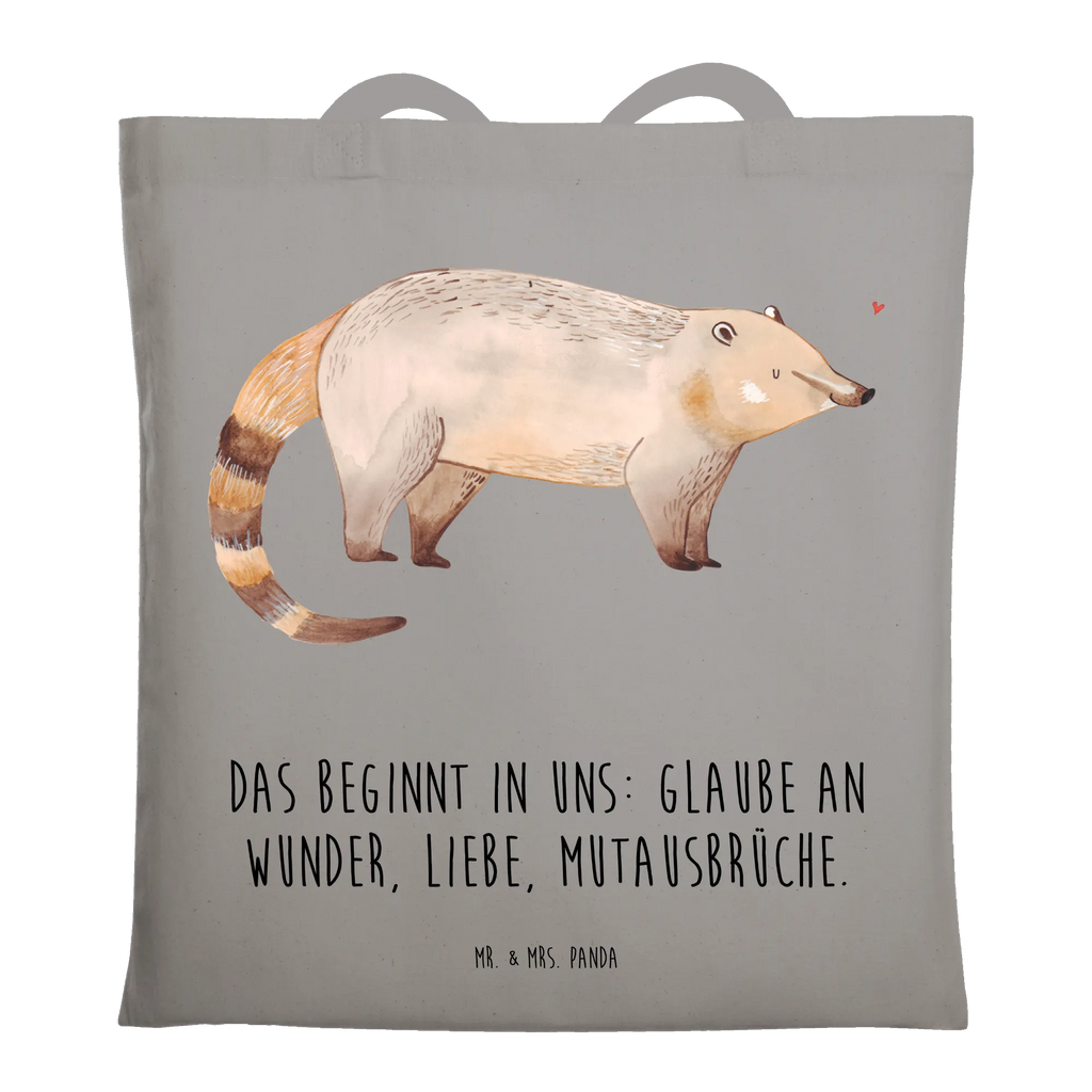 Tote bag Coati Tragetasche, Shopper, Einkaufstüte, Tasche, Strandtasche, Umhängetasche, Beuteltasche, Jutetasche, Jutebeutel, Stofftasche, Einkaufstasche, Badetasche, Beutel, Schultertasche, Laptoptasche, Stoffbeutel, Tiermotive, Gute Laune, lustige Sprüche, Tiere, Rüsselbär, Nasenbär, Bär, Nasenbären