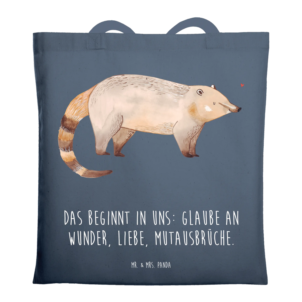 Tote bag Coati Tragetasche, Shopper, Einkaufstüte, Tasche, Strandtasche, Umhängetasche, Beuteltasche, Jutetasche, Jutebeutel, Stofftasche, Einkaufstasche, Badetasche, Beutel, Schultertasche, Laptoptasche, Stoffbeutel, Tiermotive, Gute Laune, lustige Sprüche, Tiere, Rüsselbär, Nasenbär, Bär, Nasenbären