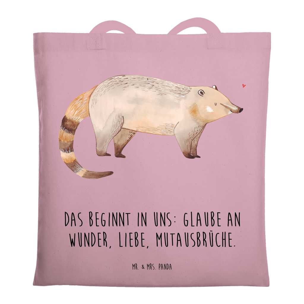 Tote bag Coati Tragetasche, Shopper, Einkaufstüte, Tasche, Strandtasche, Umhängetasche, Beuteltasche, Jutetasche, Jutebeutel, Stofftasche, Einkaufstasche, Badetasche, Beutel, Schultertasche, Laptoptasche, Stoffbeutel, Tiermotive, Gute Laune, lustige Sprüche, Tiere, Rüsselbär, Nasenbär, Bär, Nasenbären