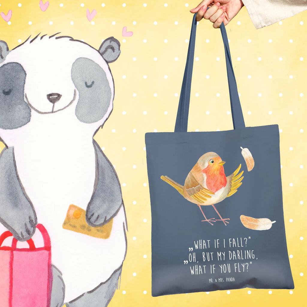Tote bag robin feathers