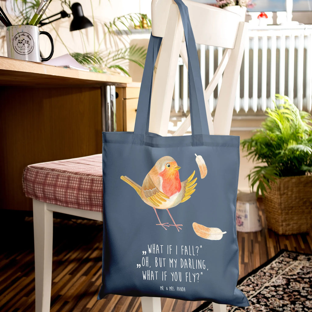 Tote bag robin feathers