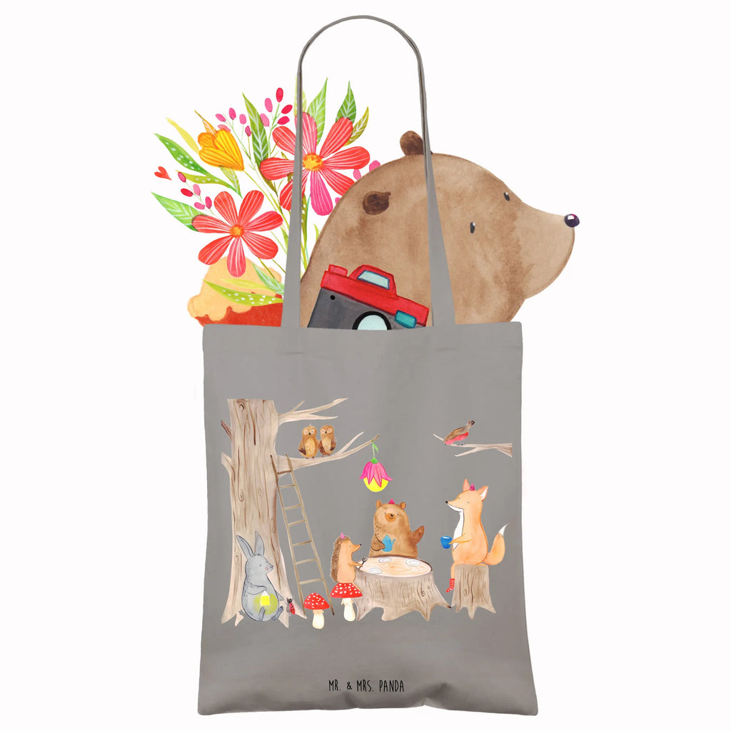 Tote bag forest animals picnic Badetasche, Jutetasche, Tasche, Stofftasche, Tragetasche, Schultertasche, Beuteltasche, Strandtasche, Umhängetasche, Stoffbeutel, Jutebeutel, Shopper, Laptoptasche, Einkaufstasche, Einkaufstüte, Beutel, Tiermotive, Gute Laune, lustige Sprüche, Tiere, Picknick, Fuchs, Hase, Wald, Igel, Eichhörnchen, Maus, Waldtiere