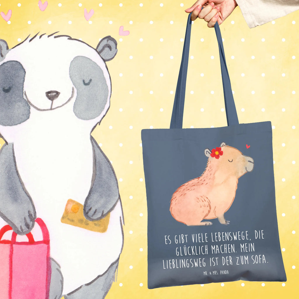 Tragetasche Capybara Blume Beuteltasche, Badetasche, Shopper, Jutebeutel, Tasche, Schultertasche, Stofftasche, Strandtasche, Tragetasche, Laptoptasche, Jutetasche, Einkaufstüte, Stoffbeutel, Umhängetasche, Beutel, Einkaufstasche, Tiermotive, Gute Laune, lustige Sprüche, Tiere, Capybara