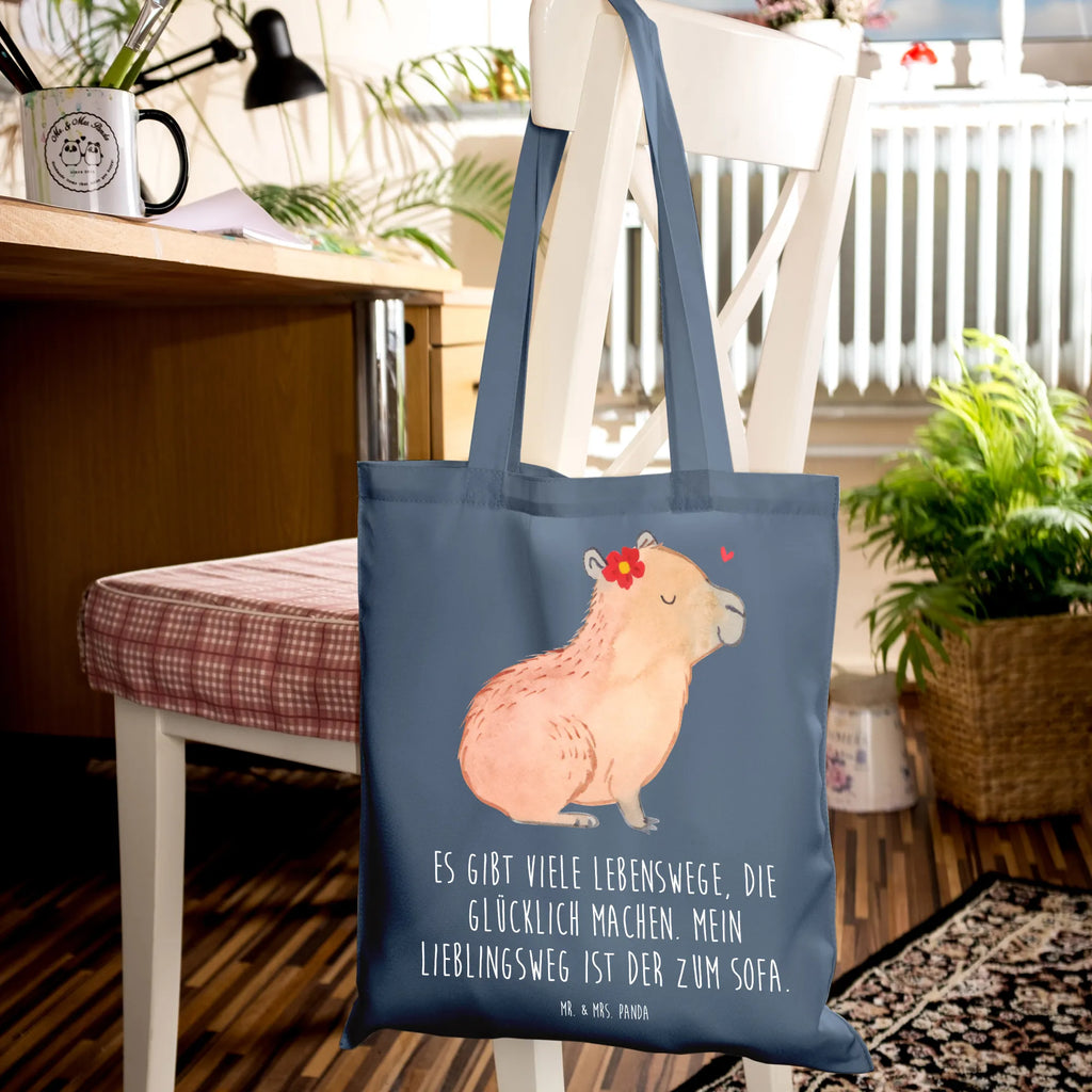 Tragetasche Capybara Blume Beuteltasche, Badetasche, Shopper, Jutebeutel, Tasche, Schultertasche, Stofftasche, Strandtasche, Tragetasche, Laptoptasche, Jutetasche, Einkaufstüte, Stoffbeutel, Umhängetasche, Beutel, Einkaufstasche, Tiermotive, Gute Laune, lustige Sprüche, Tiere, Capybara
