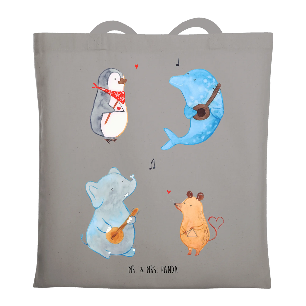 Torba Wielki zespół Beuteltasche, Stoffbeutel, Tasche, Jutebeutel, Tragetasche, Beutel, Badetasche, Strandtasche, Einkaufstüte, Umhängetasche, Laptoptasche, Jutetasche, Schultertasche, Einkaufstasche, Stofftasche, Shopper, Tiermotive, Gute Laune, lustige Sprüche, Tiere, Hund, Gitarre, Musikanten, Maus, Elefant, Triangel, Musik, Pinguin, Band, Delfin