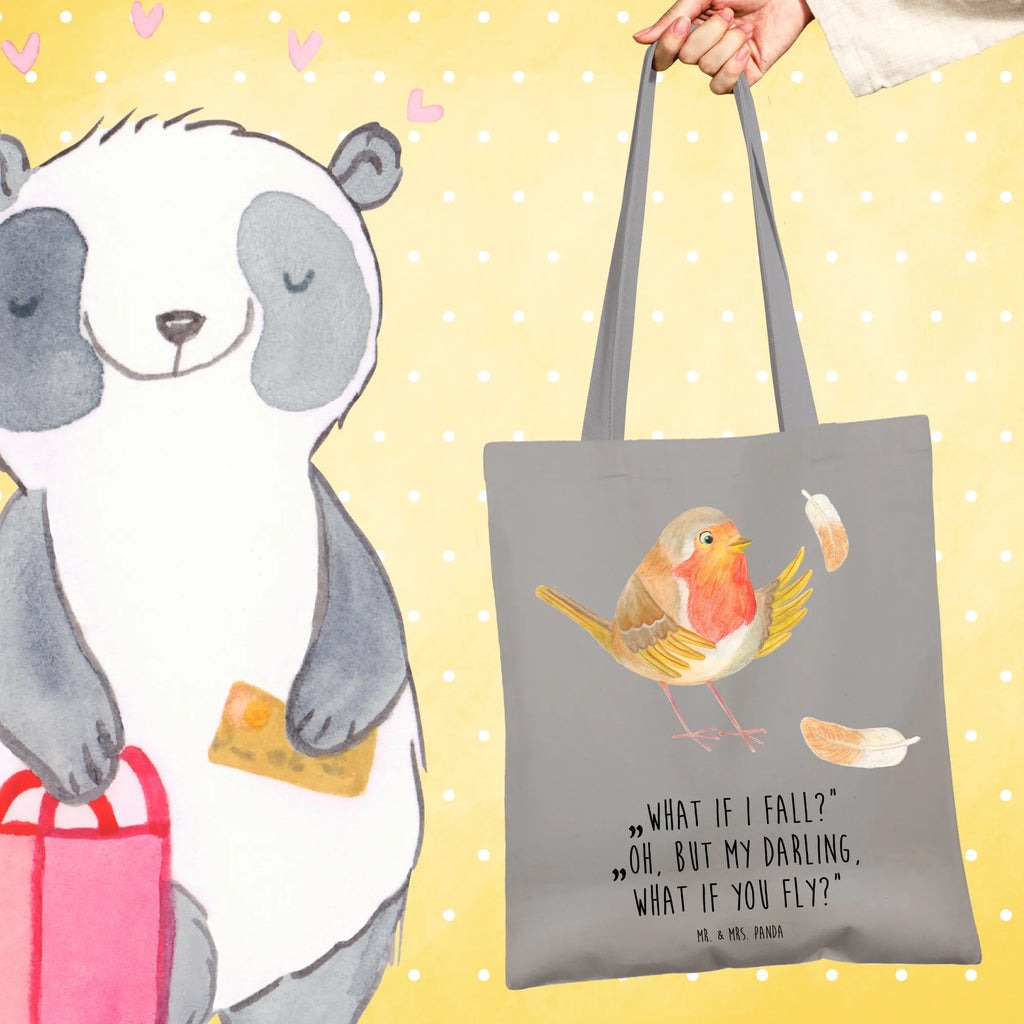 Tote bag robin feathers