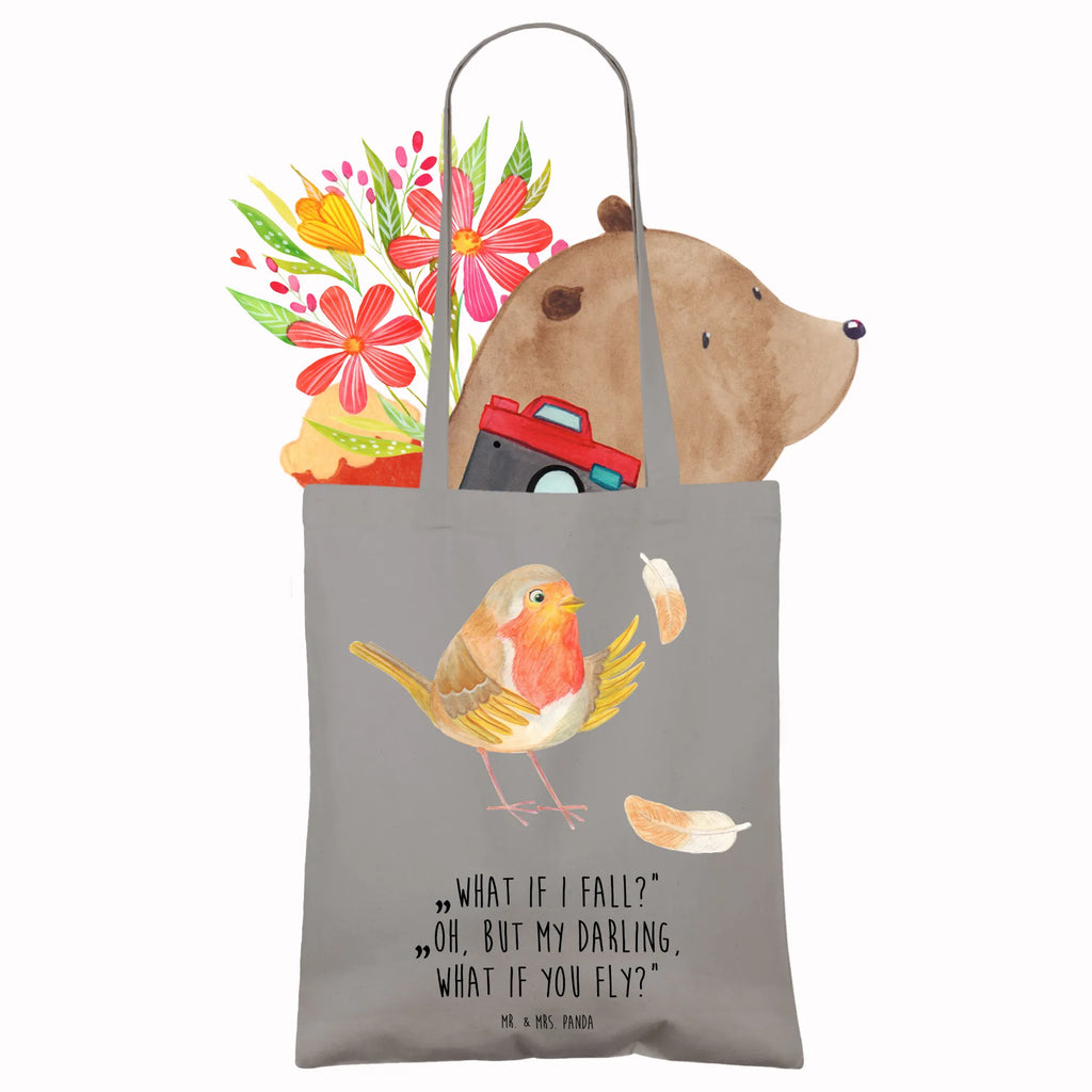 Tote bag robin feathers