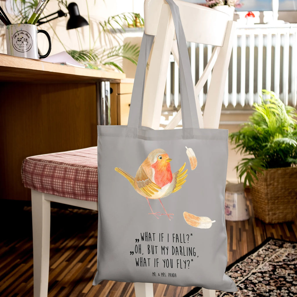Tote bag robin feathers