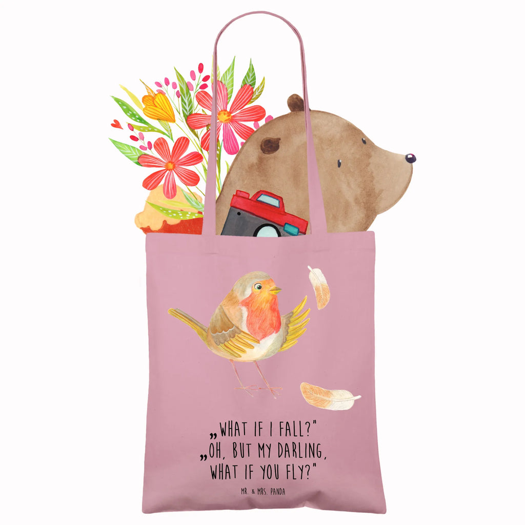 Tote bag robin feathers