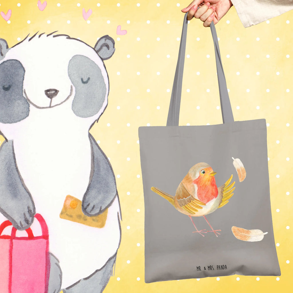 Tote bag robin feathers