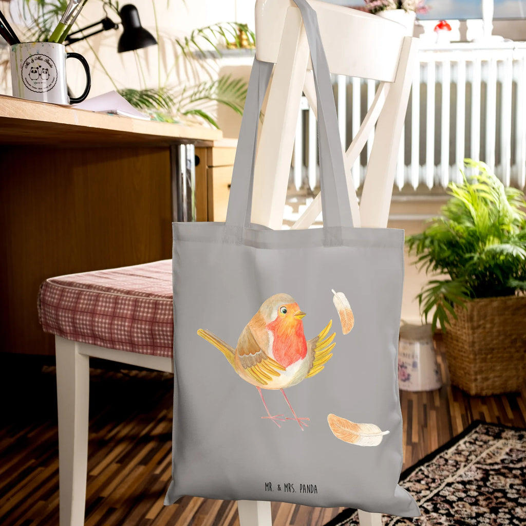 Tote bag robin feathers